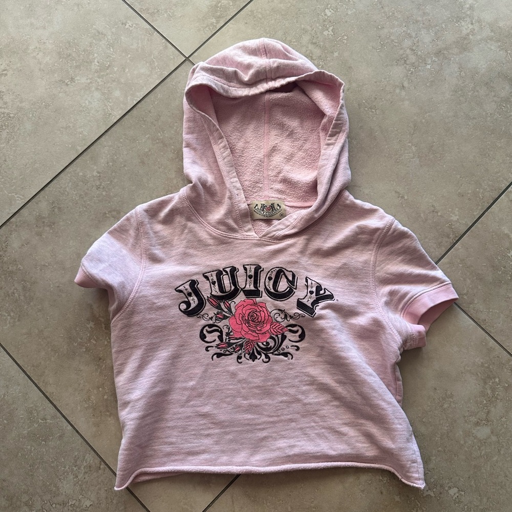 Juicy Couture Pink short sleeve Hoodie